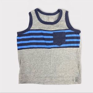 Children's PLACE | 3/$15| Gray and Blue Striped Baby Tank Top